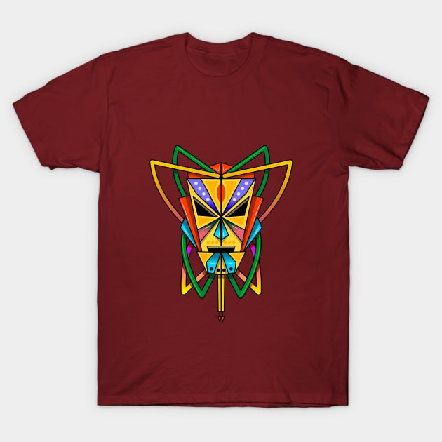 Tribal Mask 2 T-Shirt by SuaveOne